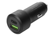 Mobil - Adaptere & Opladere - Deltaco USB car charger 1x USB-C PD 18 W 1x USB - USBC-CAR122