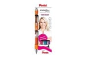 Skrive- og Tegneværktøjer - Pentel BL77-4COL Energel Roller 0.7mm  4-pack (Orange - Violet - Pink - Light Blue) - BL77-4COL