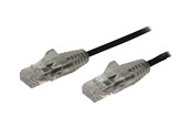Netværkskabel - StarTech.com 1.5m Slim LSZH CAT6 Ethernet Cable. - Sort - 1m - N6PAT150CMBKS