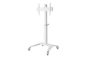 Vægbeslag, AV-Beslag & AV-Møbler - Deltaco Office Display Cart White - Maks 70 kg - Maks størrelse 70" - ARM-0452