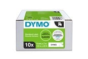 Papir, Fotopapir og Etiketter - DYMO D1® tape | sort/hvid | 9mm x 7m | 10 ruller - 2093096