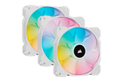 Kabinet Køler - Corsair iCUE SP120 RGB Elite Performance White - Kit with iCUE Lighting Node CORE - Kabinet køler - 120mm - Hvid med RGB - 27 dBA - CO-9050137-WW