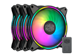 Kabinet Køler - Cooler Master MasterFan MF120 HALO 3in1 - Kabinet køler - 120mm - Sort med RGB LED lys - 30 dBA - MFL-B2DN-183PA-R1