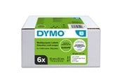 Papir, Fotopapir og Etiketter - DYMO LabelWriter multifunktionelle etiketter | 32mm x 57mm | 6 ruller x 1000 stk - 2093094