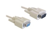 Skærmkabel - DeLOCK serial extension cable - DB-9 to DB-9 - 5 m - 84016