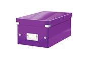Arkivering & Opbevaring - Leitz Opbevaringsboks Click & Store WOW DVD Lilla - 60420062