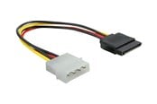 Strømkabel (intern) - DeLOCK power cable - SATA power to 4 PIN internal power - 15 cm - 60100
