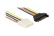 Strømkabel (intern) - DeLOCK power adapter - 4 PIN internal power to SATA power - 30 cm - 60139
