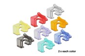 Netværkstilbehør - DeLOCK 86420 RJ45 Repair Clip 16 Pieces (16-Pack - 2 of each color) - 86420