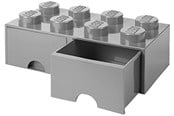 Børneværelse - LEGO Brick Drawer 8 - Stone Grey - 40061740