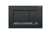 Installationssystemer - Geberit sigma30 betjeningsplade, tryktaste sort/blankkrom - 115.883.KM.1