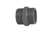 Plastrør og fittings - +GF+ Reduktionsnippel TP PVC grå 1 1/2" x 1 1/4" - RV0NRF50E