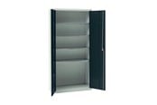 Værktøj - Blackbolt Blika blackbolt materialeskab ms-1 med 4 hylder ral 7035/9005 - 131V0001-9-7035-9005