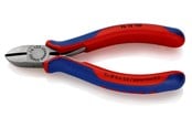 Håndværktøj  - KNIPEX skævbider 125 mm med facet og åbningsfjeder - 76 12 125
