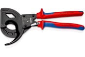 Værktøj til el-arbejde - KNIPEX Kabelsaks (skraldeprincip, 3-gearet) med flerkomponent-håndtag 320 mm - 95 32 320