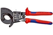 Værktøj til el-arbejde - KNIPEX Kabelsaks (skraldeprincip) med flerkomponent-håndtag 250 mm - 95 31 250