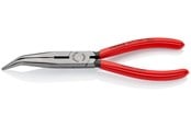 Håndværktøj  - KNIPEX Fladrundtang med skær sort atramenteret 200 mm, 26 21 200 - 26 21 200