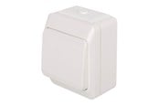 Afbrydermateriel - POLLMANN Nortic afbryder korrespondance ip44 hvid 10a/250v - 670.03.10