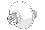 Brus og monteringstilbehør - Oras Ex-forskruningssæt af 2 stk med afspærring og 70mm rosetter - 204110X/2