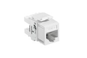 Kobberkabler - Leviton Modular jack extreme kat6 utp rj45 110-style enkle stk pakke hvid - 61110-RW6