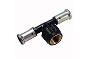 Alu-pex systemer - Henco pres tee pvdf med indvendig gevind 40 x 34 x 40 mm - 13PK-400540-N