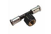 Alu-pex systemer - Henco pres tee pvdf med indvendig gevind 50 x 34 x 50 mm - 13PK-500550-N