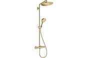 Brus og monteringstilbehør	 - Hansgrohe croma select s showerpipe 280 1jet med termostat og håndbruser raindance select s 120 3jet, poleret guld-optik - 26890990