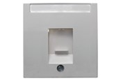 Afbrydermateriel - Berker Afdækning euro med støvlåg for 1x modular jack s/b (hvid) - 11701909