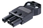 Kabler, ledninger, afdækning og brandsikring - Wieland Gst18i3 stik skrue 250v/20a hun 0,75-2,5mm2 ø=6,5-10,5mm sort, 92.731.3053.1 - 92.731.3053.1
