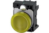 Trykknapper og signalenheder - Siemens Signallampe 22 mm rund plastik gul - 3SU1102-6AA30-1AA0