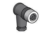 Sensorik - TELEMECANIQUE SENSORS Stik m12 5 polariseret type d vinkel hun - XZCC12FCM50B