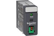 Komponenter til tavler og kasser - Schneider Electric Rxg stikbensrelæ med testknap og led, 2 c/o 5a og 230vac - RXG22P7
