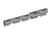 Komponenter til tavler og kasser - Schneider Electric Samleskinne for 2 styk gv2 45mm - GV2G245