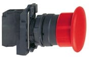 Trykknapper og signalenheder - Schneider Electric Harmony paddetryk komplet med ø40 mm paddehoved i sort farve med fjeder-retur 1xno, xb5ac21 - XB5AC21