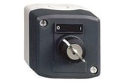 Trykknapper og signalenheder - Schneider Electric Trykknapkasse komplet med 1 nøglegreb 1no 2 positioner - XALD144