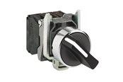 Trykknapper og signalenheder - Schneider Electric Harmony drejeafbryder komplet med 3 positioner med fjeder-retur fra højre og venstre til midt 2xno, xb4bd53 - XB4BD53
