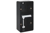 Afbrydermateriel - Niko-Servodan Underlag 2-modul, lodret, ip55, sort - 761-83201