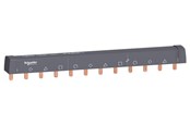 Komponenter til tavler og kasser - Schneider Electric Acti9 sløjfeskinne 3p+n 100a 12 moduler - kan afkortes - A9XPH412