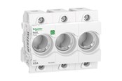 Komponenter til tavler og kasser - Schneider Electric Resi9 neozed d02 3p 63a sikringsholder til din-skinne uden skruehoved r9j02063 - R9J02363