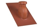 Tag og facade - Easy Flex Roofing Sabetoflex ventilationshætte 5-45° ø125 rød pib - UN331250545