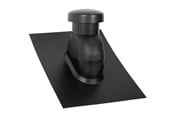 Tag og facade - SABETOFLEX Sabetoflex ventilationshætte 5-45° ø160 sort abs - UNP111600545