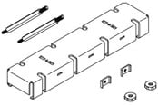 Tavler og kasser - Cubic Afdækning skinne holder komplet 0880-0200s - 0880-0200S