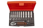 Værktøj - BAHCO topnøglesæt mini 1/4 37 dele 4-13mm - SL25L