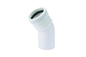 Afløb - Wavin Wafix pp bøjning 30° x 32 mm hvid - 1440301