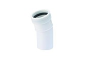 Afløb - Wavin Wafix pp bøjning 15° x 40 mm hvid - 1440305