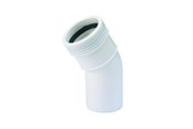 Afløb - Wavin Wafix pp bøjning 30° x 40 mm hvid - 1440306