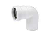 Afløb - Wavin Wafix pp bøjning 88,5° x 40 mm hvid - 1440308
