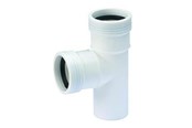 Afløb - Wavin Wafix pp grenrør 88,5° ø40 x ø40 mm hvid - 1440407