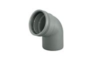 Afløb - Wavin Wafix pp bøjning 67° x 32 mm grå - 1450299