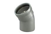Afløb - Wavin Wafix pp bøjning 30° x 32 mm grå - 1450301